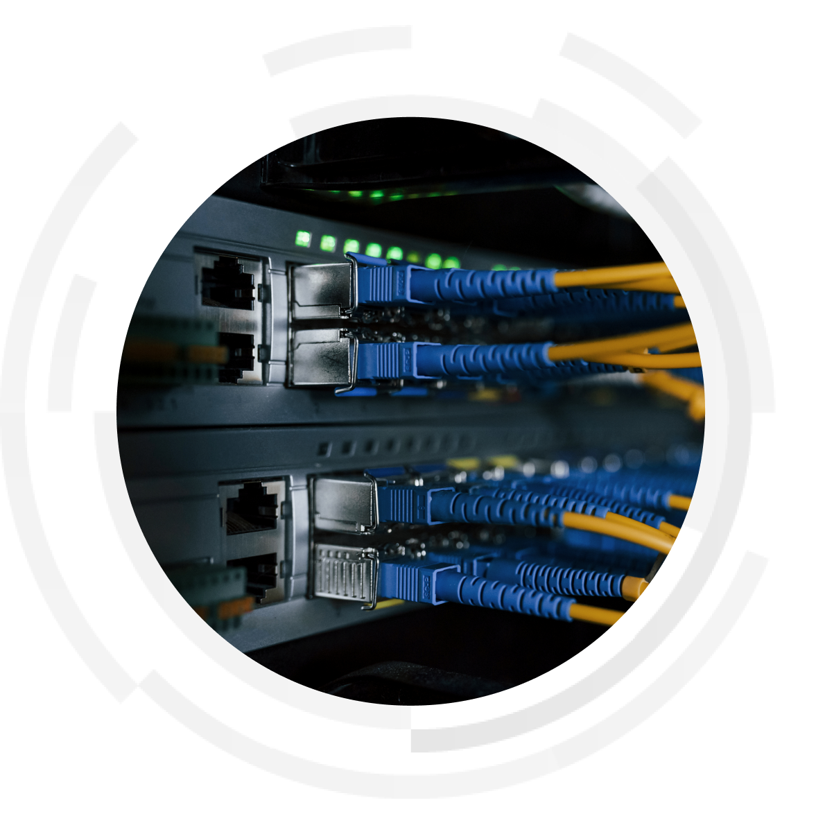 Server cables in a data centre