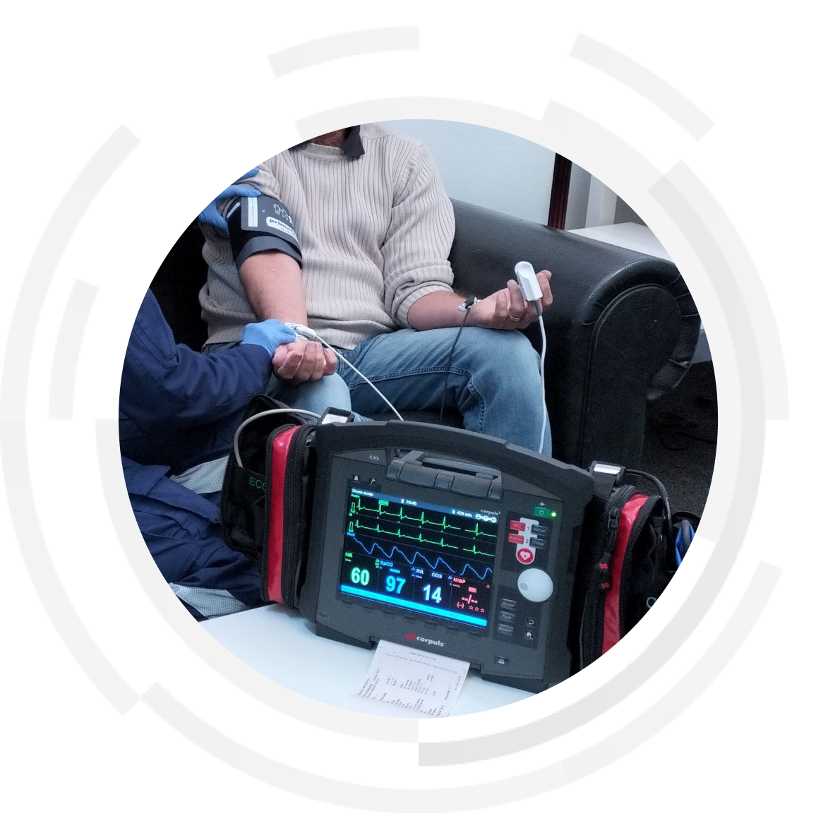 The current NSW Health monitor / defibrillator.
