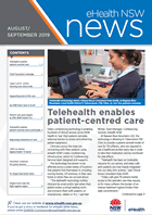 Front cover of eHealth News Aug / Sept 2019