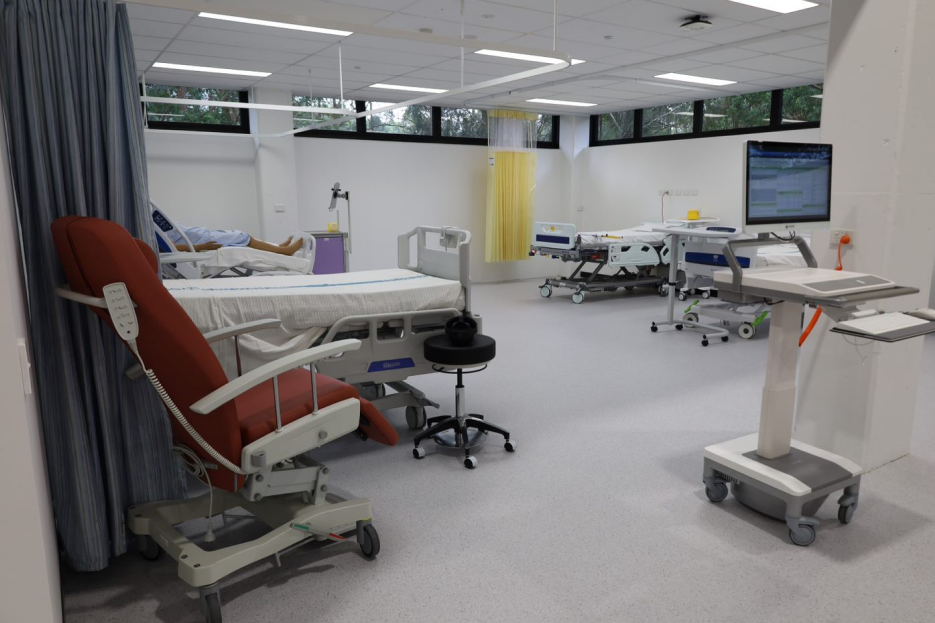 eHealth NSW Health Prototyping Centre bed close up.